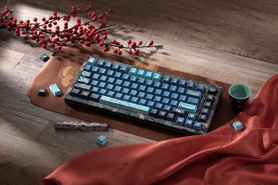 Rồng Lục Lam bảo vệ phương Đông, lấy cảm hứng cho case phím AKKO anod nhôm sang trọng.