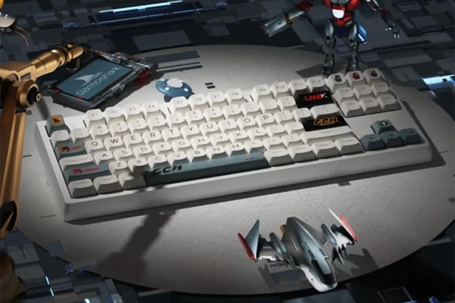Bàn phím cơ Darmoshark K6 Trio Mode màu sắc trẻ trung lấy cảm hứng từ Among Us