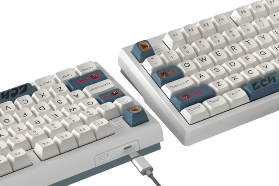 Bàn phím Darmoshark K6 với các tùy chọn switch Gateron G Pro mới, kết nối đa dạng.