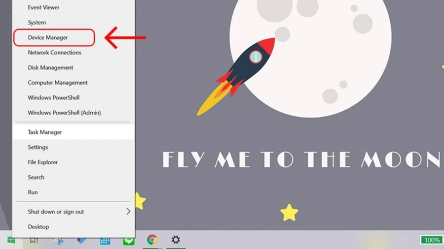 Mở Device Manager