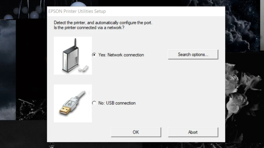 Tích chọn phương thức kết nối tương ứng (WiFi, Bluetooth hoặc USB) tùy thuộc vào cách bạn kết nối máy in với laptop.