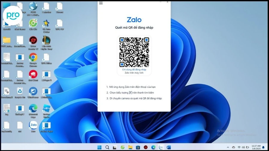 Bước 1: Đăng nhập bằng số điện thoại và mật khẩu Zalo hoặc quét mã QR của bạn