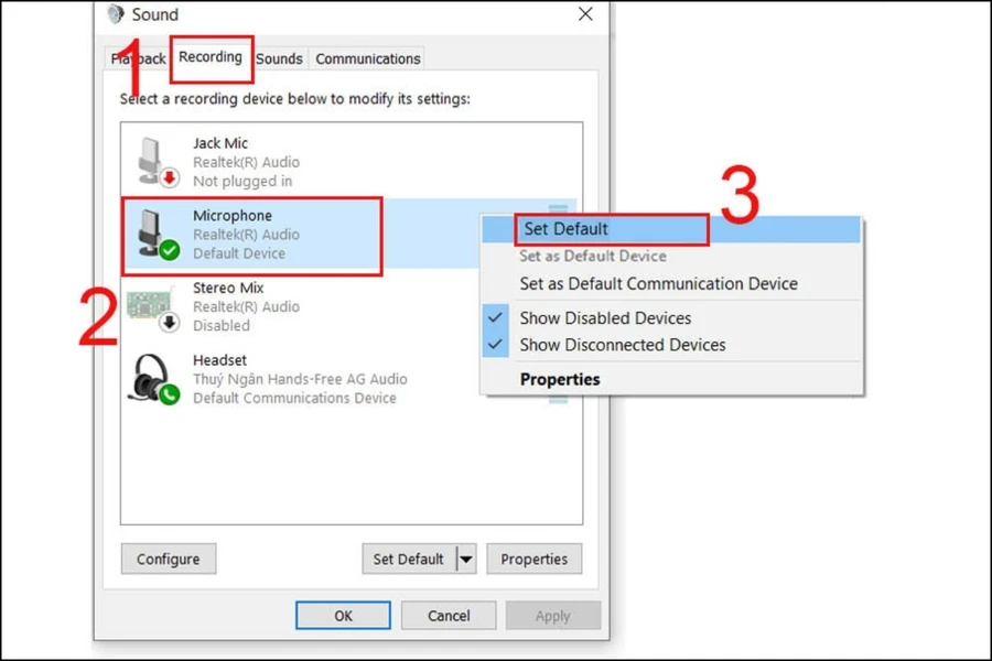 Sử dụng Sound Settings để cài đặt Micro cho laptop