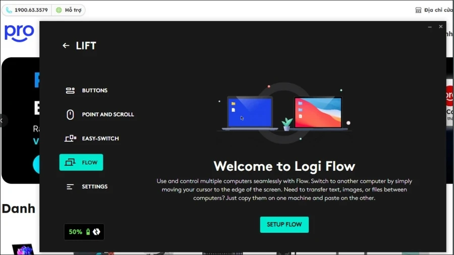 Logitech Flow cho phép bạn dùng một chuột duy nhất để điều khiển nhiều máy tính