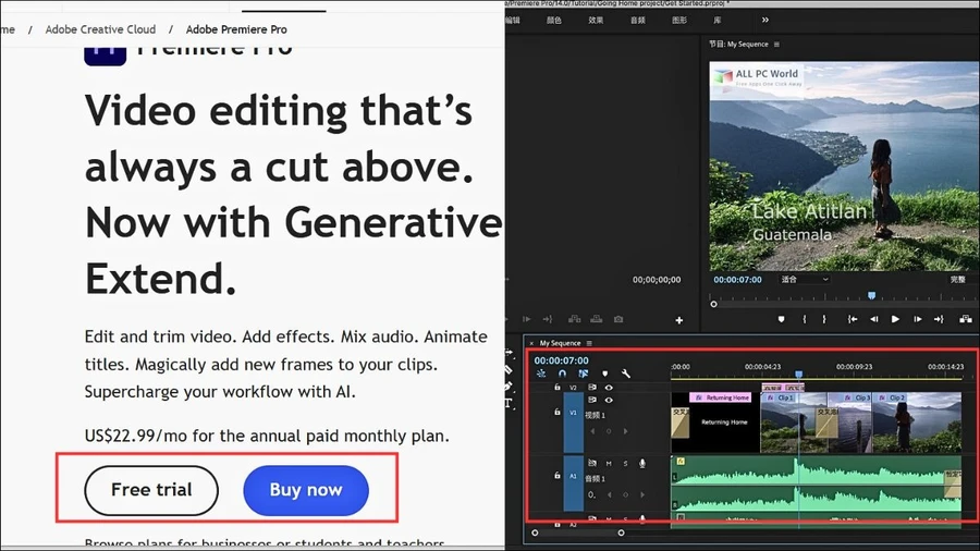 Tải và cài đặt Adobe Premiere Pro