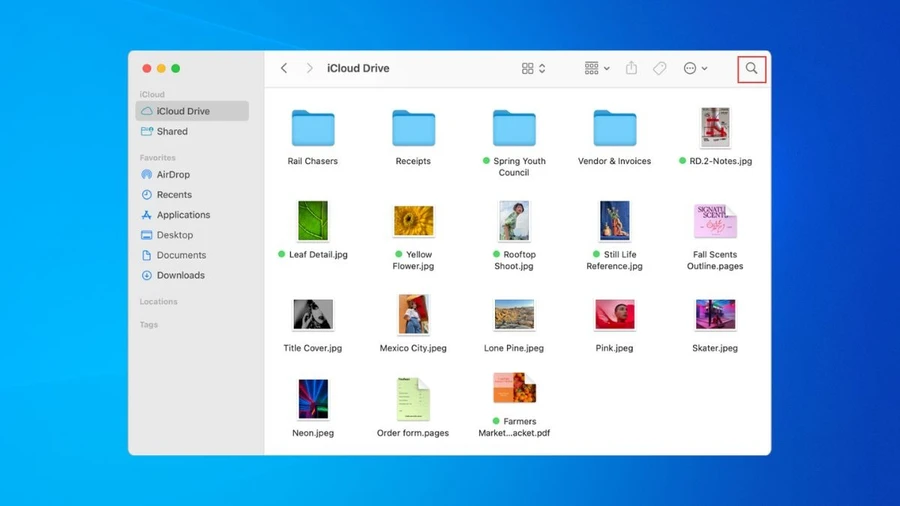 Bạn mở Finder và tìm đến thư mục chứa hình nền bạn đã tải về