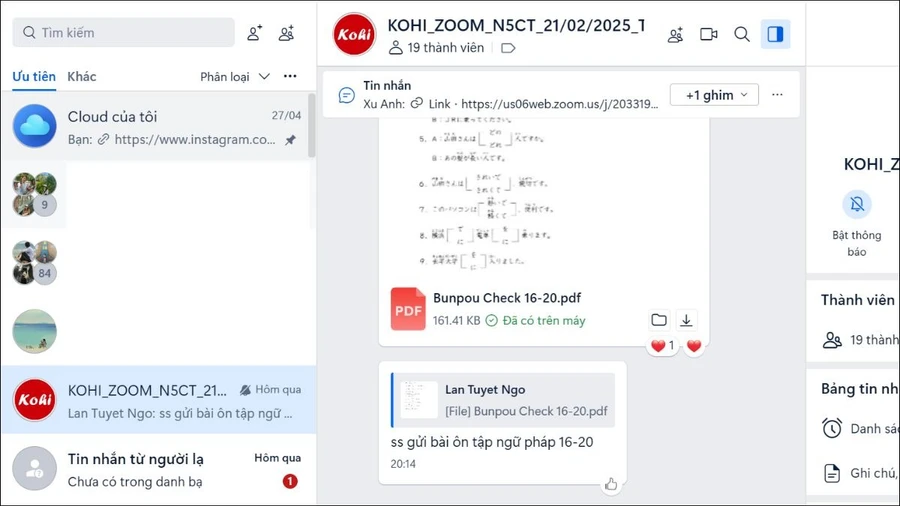 Hình nền khung chat