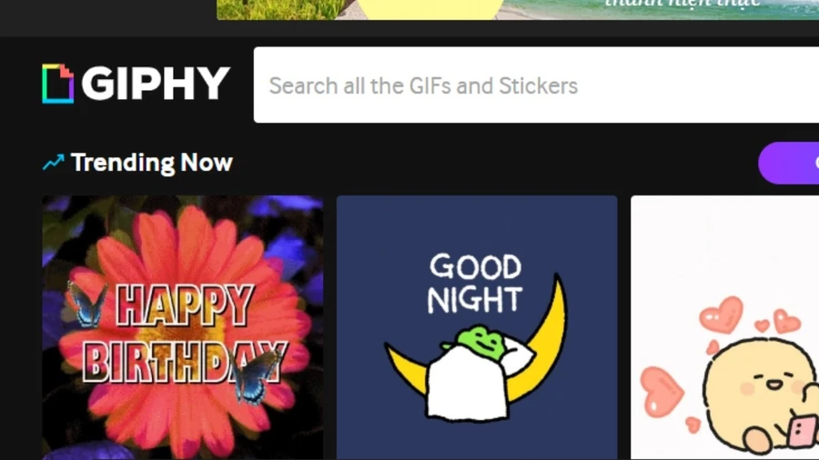 Giphy là một trong những kho ảnh GIF lớn nhất hiện nay