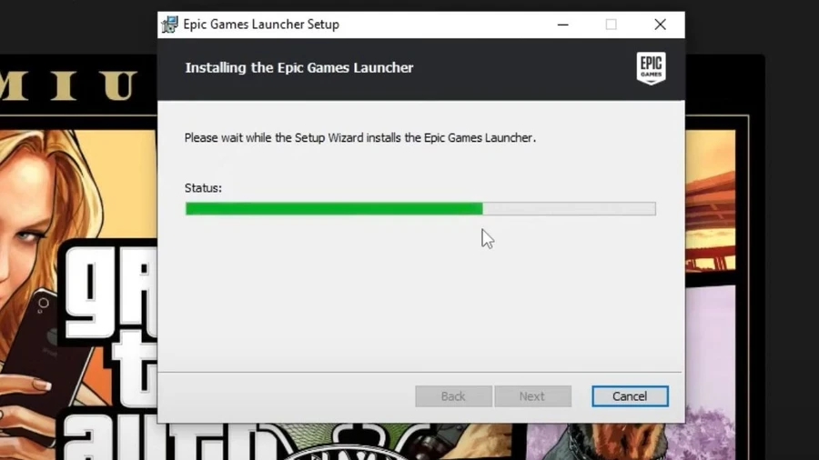 Tải về và cài đặt Epic Games Launcher trên laptop của bạn.