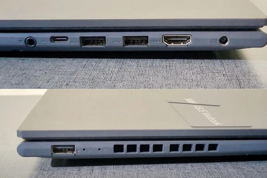 ASUS Vivobook 14 OLED sở hữu số lượng cổng kết nối đầy đủ, tiện lợi