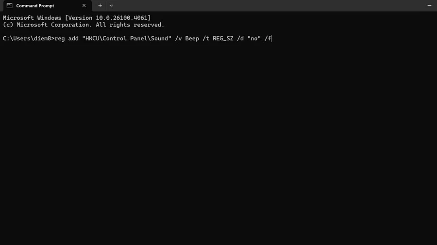 Bạn copy đoạn code trong bài rồi paste sang Command Prompt