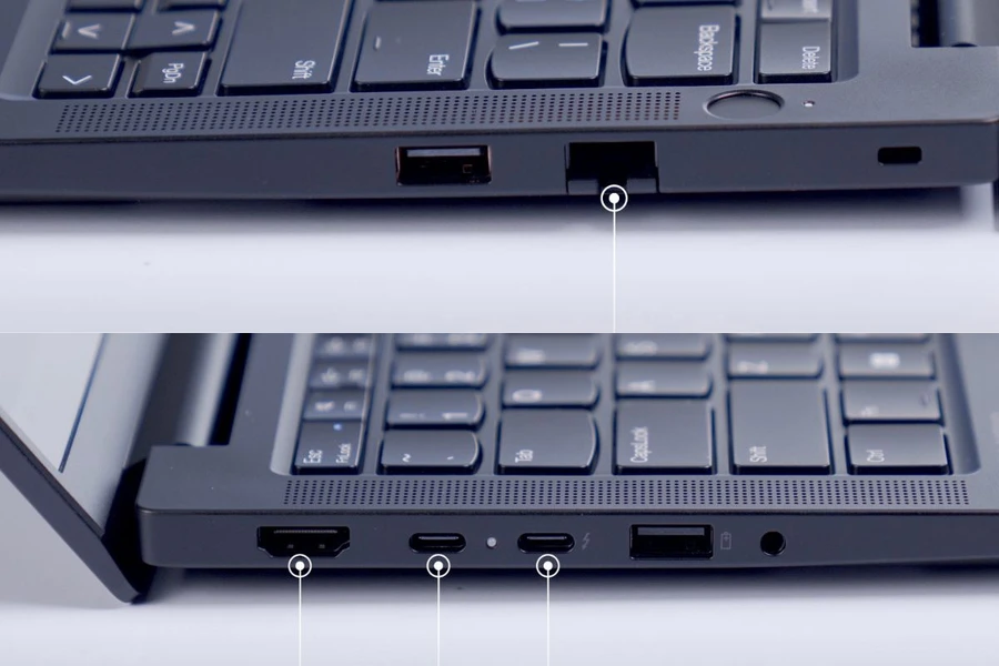Lenovo ThinkPad E14 Gen 7 được trang bị đầy đủ các cổng kết nối hiện đại