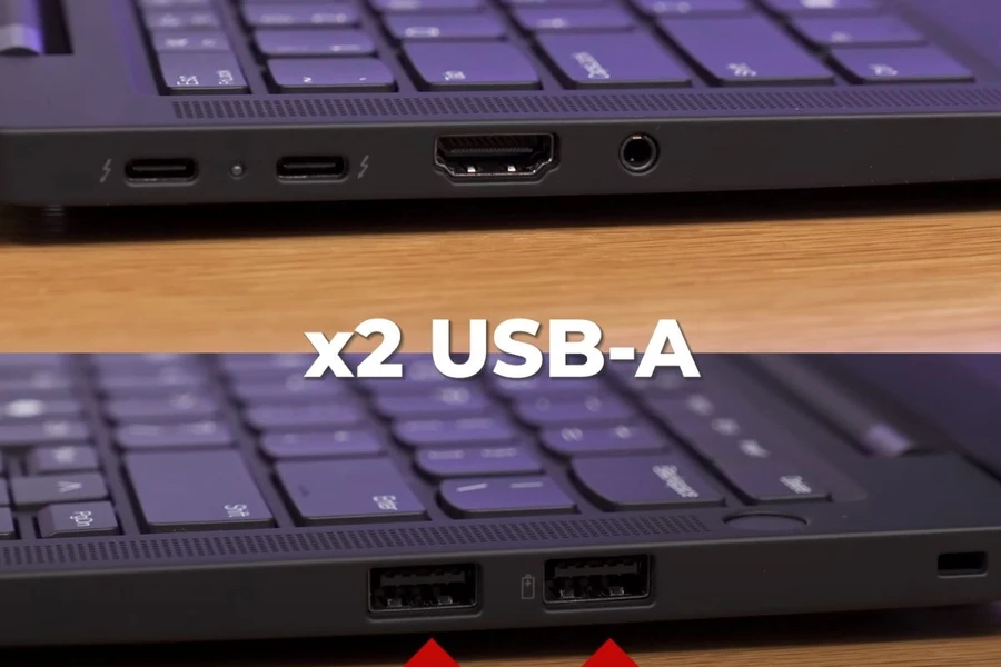 Lenovo ThinkPad T14s Gen 6 21R10001VA được trang bị đầy đủ các cổng kết nối thông dụng