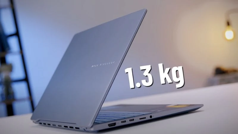 ASUS Vivobook S14 OLED S5406SA-PP060WS thiết kế nhôm nguyên khối trọng lượng nhẹ