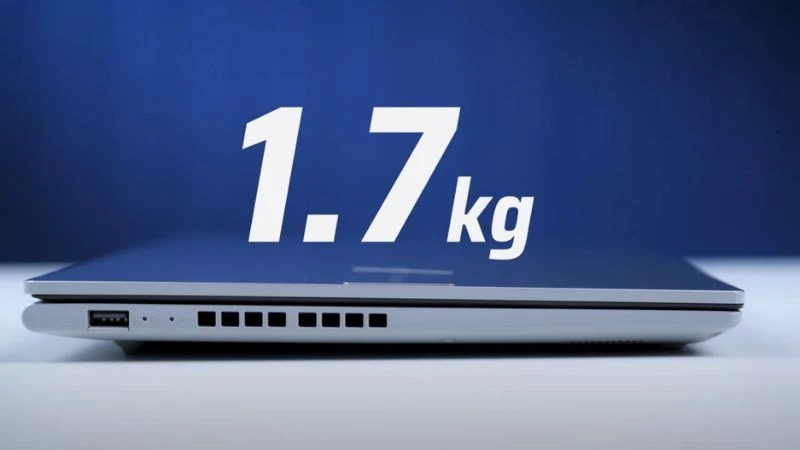 Asus Vivobook 15 OLED A1505VA-L1688W có trọng lượng vừa phải, tiện di chuyển mọi nơi
