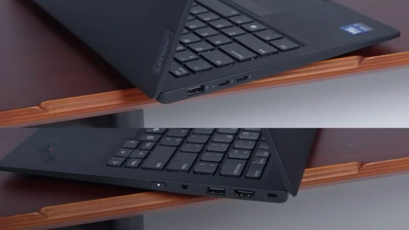 Lenovo ThinkPad X1 Carbon Gen 13 21NX003BVN trang bị đầy đủ cổng kết nối hiện đại