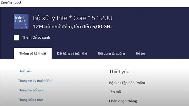 Dell Inspiron 14 5440 N4I5211W1 trang bị chip core i5 120U thế hệ mới