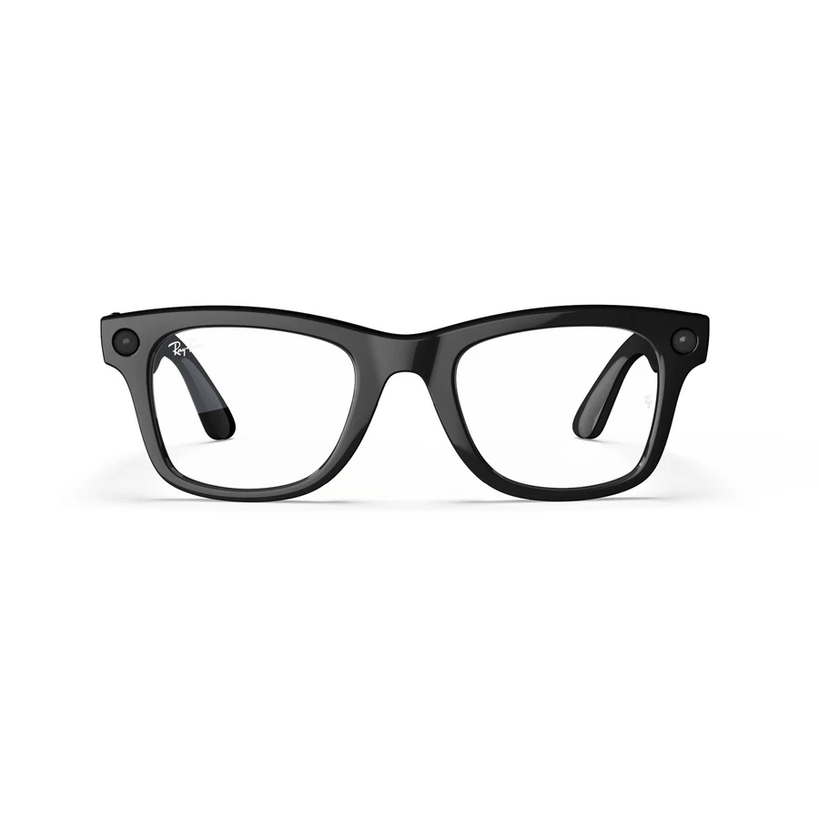 Kính thông minh Ray-Ban Meta với camera, loa mở và micro lọc tạp âm.