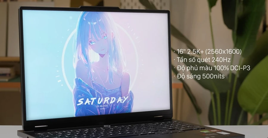 Thông số màn Lenovo Legion R7000P 2025 16ADR10