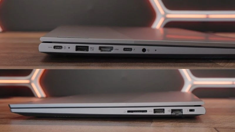 Laptop Lenovo ThinkBook 16 G8 2025 màu xám bạc, màn hình mở.