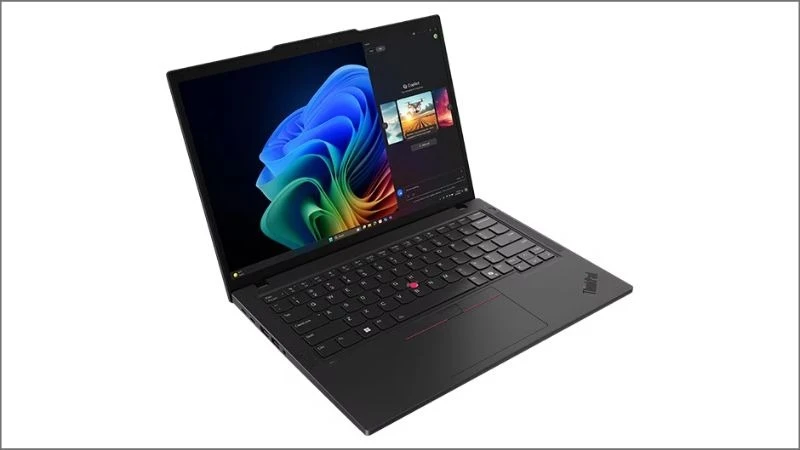 Lenovo ThinkPad T14 Gen 6 màu đen, màn hình mở