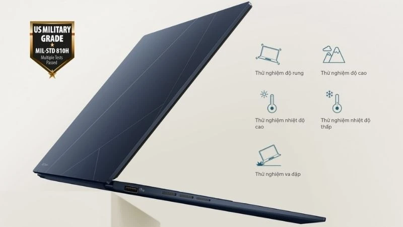 ASUS Zenbook 14 UX3405CA Màu Blue mạnh mẽ