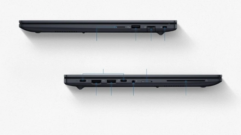 Asus ExpertBook B3405CCA-LY0077W tích hợp nhiều cổng kết nối hiện đại