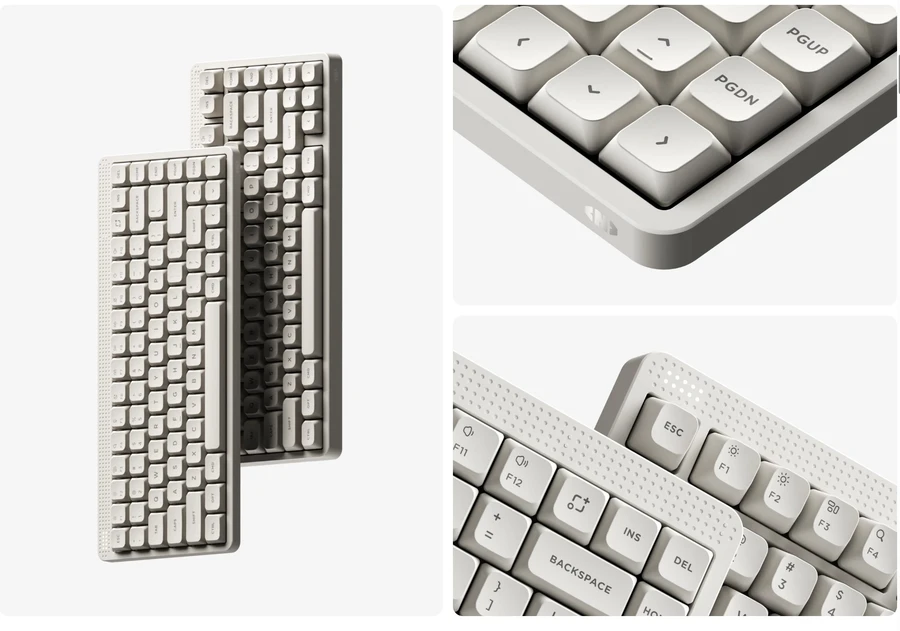 Bàn phím cơ layout 75% với khung ABS hoàn thiện tốt, plate PC chắc chắn, không flex khi gõ.