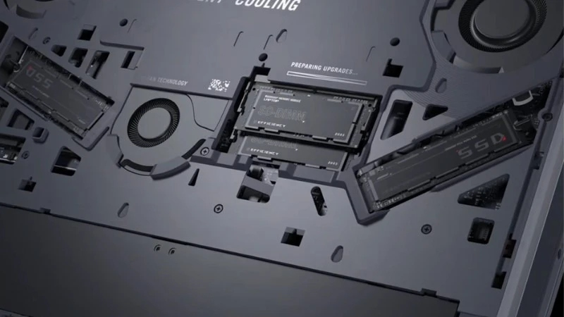 ASUS ROG Strix G18 G815LR-S9211W có hệ thống tản nhiệt ổn định