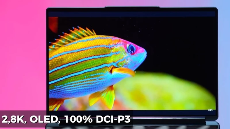 Thân máy 15.5mm, kích thước 315.09 x 209.5mm - Lenovo Yoga Book 9 14IAH10