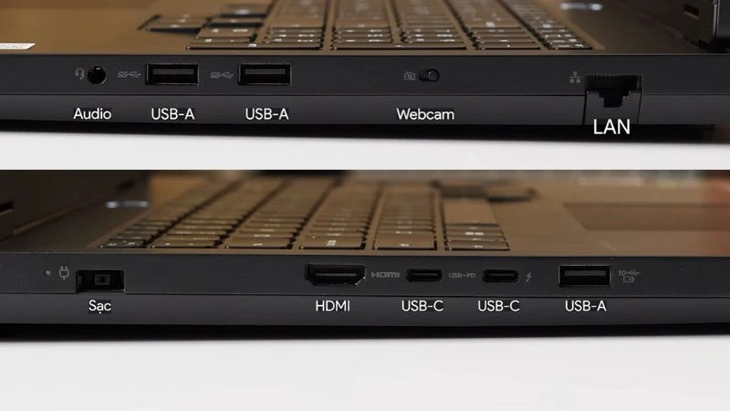 Lenovo Legion Pro 5 16IAX10 83F3002GVN kết nối đầy đủ