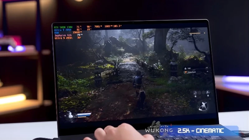 Sức mạnh Intel Ultra 9 285H - Asus ROG Zephyrus G16 GU605CX-QR083W