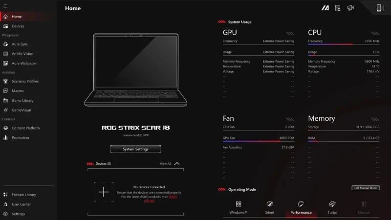 Kết nối Wi-Fi 7 cực nhanh - ASUS ROG Strix SCAR 18 G835LX-SA208W
