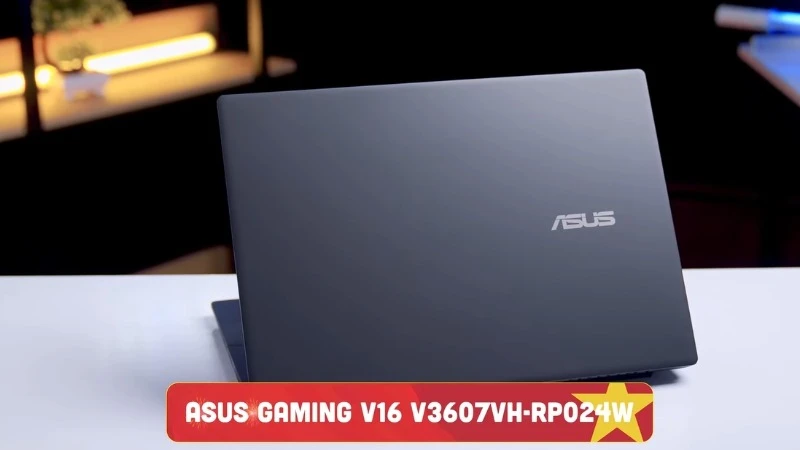 RTX 5050 8GB GDDR7, màn 144Hz tối ưu game eSports - ASUS Gaming V16 V3607VH-RP024W