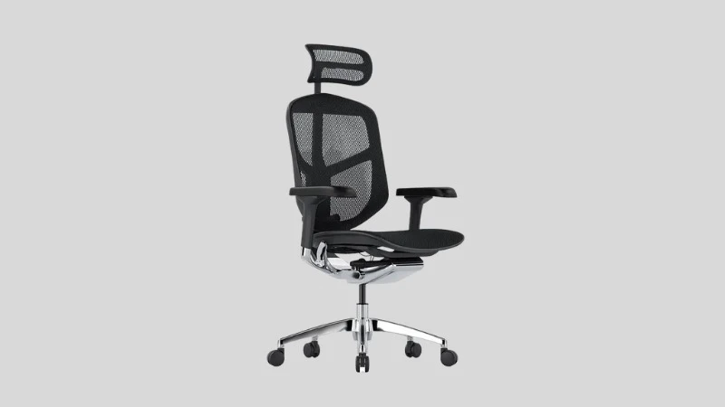 Lưới Matrex US ở lưng và mâm ghế Ergohuman Enjoy Elite 2 thoáng, chắc và bền