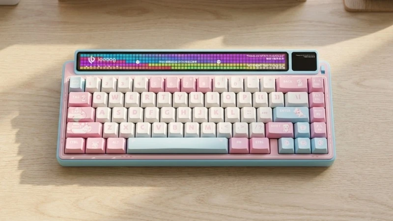 Màn hình kép sống động, cá nhân hóa bàn phím - Bàn Phím Cơ Leobog AMG65