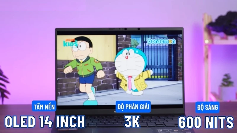 Màn hình OLED rực rỡ, độ sâu màu đen làm nội dung nổi bật hơn hẳn - ASUS Zenbook 14 UM3406KA-PP113WS