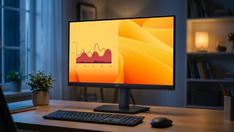 Tấm nền VA mang lại độ tương phản cao, hiển thị văn bản rõ ràng - Dell E2225HSM