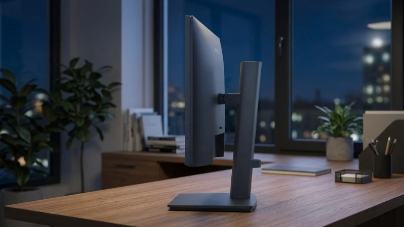 Thiết kế viền mỏng tạo cảm giác gọn gàng cho góc làm việc nhỏ - Dell E2225HSM