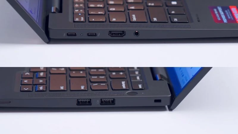 Kết nối chuyên nghiệp với đầy đủ cổng LAN RJ-45 và Thunderbolt 4 tốc độ cao - Lenovo ThinkPad P14s Gen 6 21QT005DVA