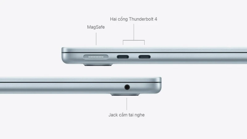 Apple Macbook Air M5 13 inch 2026 MDH94SA/A trang bị Magic Keyboard tích hợp đèn nền, touchpad rộng rãi