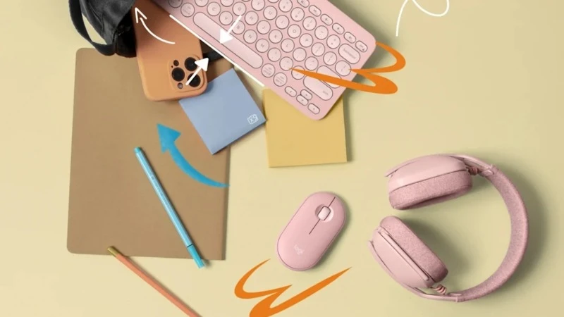 Chuột không dây Bluetooth Logitech Pebble M350S có khả năng kết nối đa thiết bị linh hoạt