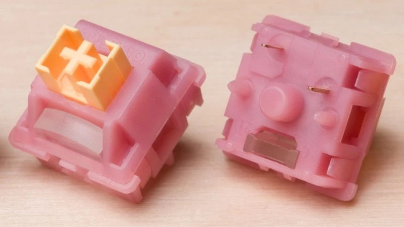 Switch Outemu Silent Peach V3 có hành trình 3.3mm rút ngắn thời gian phản hồi