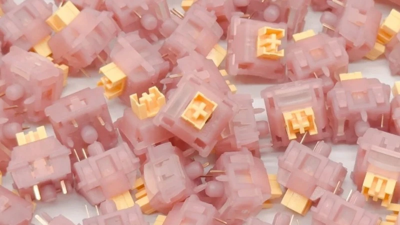 Switch Outemu Silent Peach V3 sản xuất từ vật liệu chế tạo đảm bảo độ bền 50 triệu lần nhấn