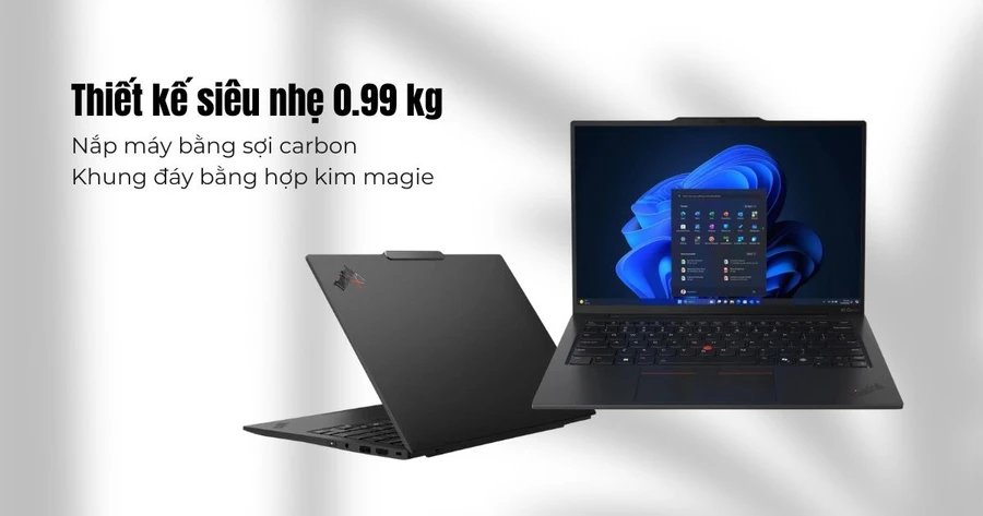 Thiết kế của Lenovo ThinkPad X1 Carbon Gen 13 21NS010CVN