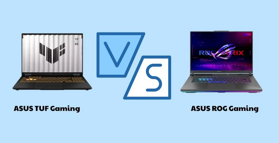 So sánh laptop Asus TUF Gaming và ASUS ROG 