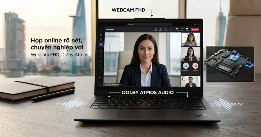 Webcam của Lenovo ThinkPad X1 Carbon Gen 13 21NS010EVN
