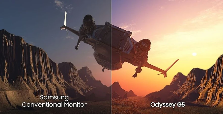 VESA DisplayHDR 40 màn hình gaming Samsung Odyssey G5 LS32DG502EEXXV