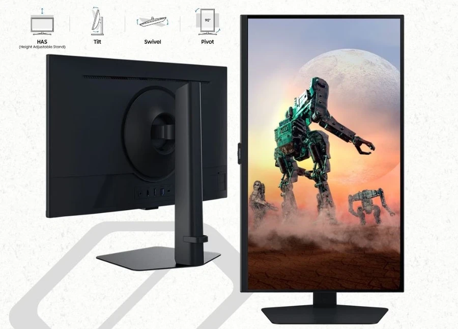 Thiết kế màn hình gaming Samsung Odyssey G5 LS32DG502EEXXV