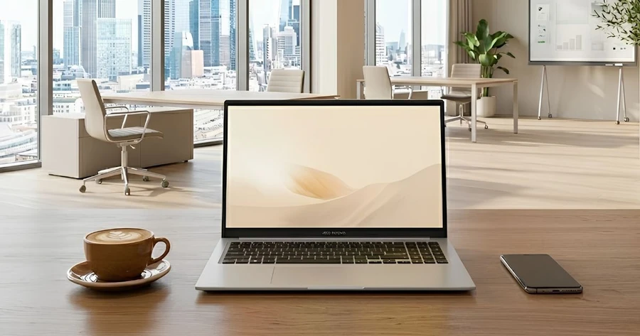 Máy tính ASUS Vivobook 15 1502NAQ-BQ021W thiết kế gọn gàng, tiết kiệm điện năng